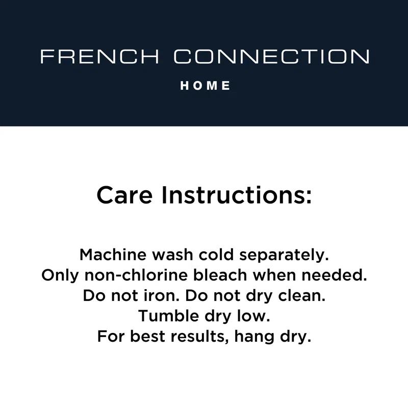 French Connection French Connection Safira Fringe Cotton 2 Piece Bath Rug Set