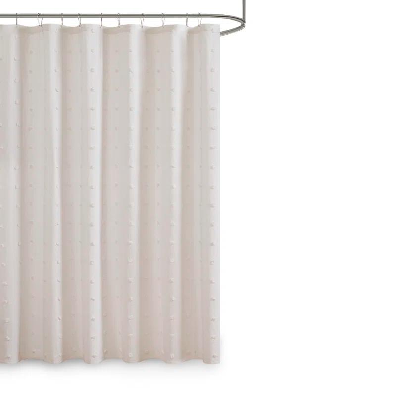 Intelligent Design Brooklyn Cotton Pom Pom Single Shower Curtain
