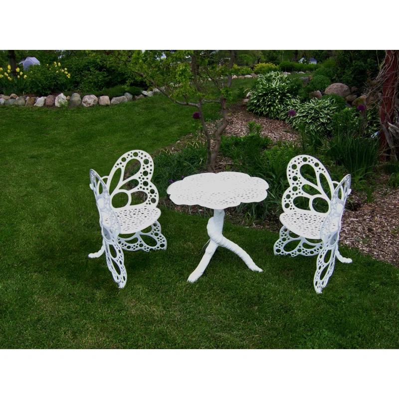 Gracie Oaks Whaley 2 - Person Metal Patio Dining Set
