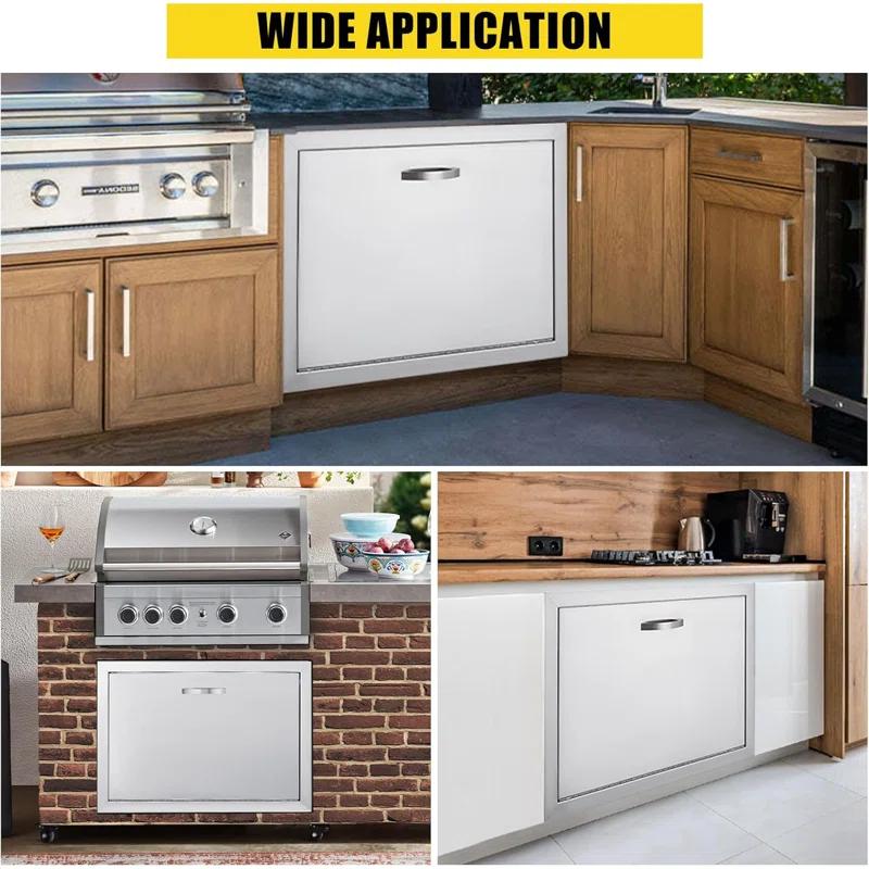 babevy Weatherproof Outdoor Cabinets - Durable Stainless Steel