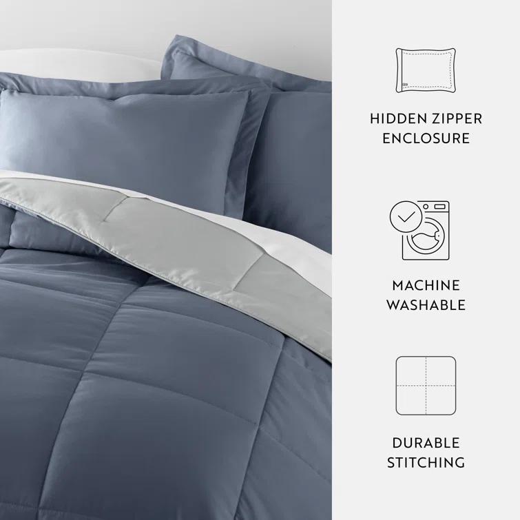 Becky Cameron Reversible Down-Alternative Comforter Bedding Set