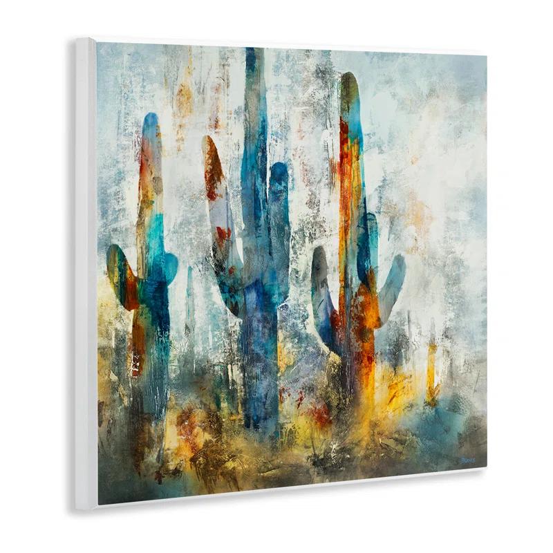 Stupell Industries Abstract Cacti Silhouettes Vibrant Succulent Colors by Scott Brems - Graphic Art Print