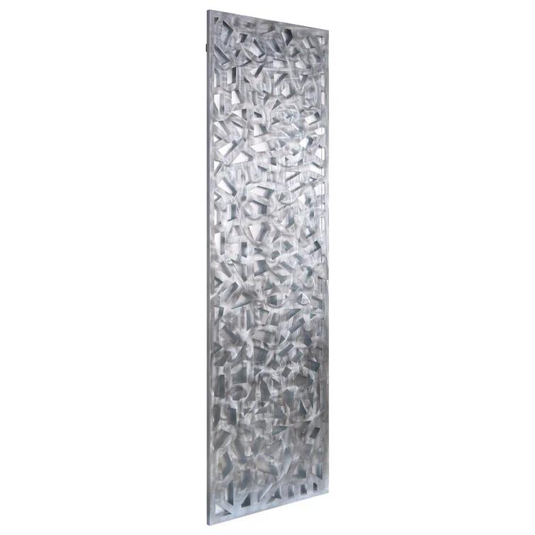 Empire Art Direct Radiant Fusion Leaf encased on a 3D Polished Steel Abstract Metal Wall Art