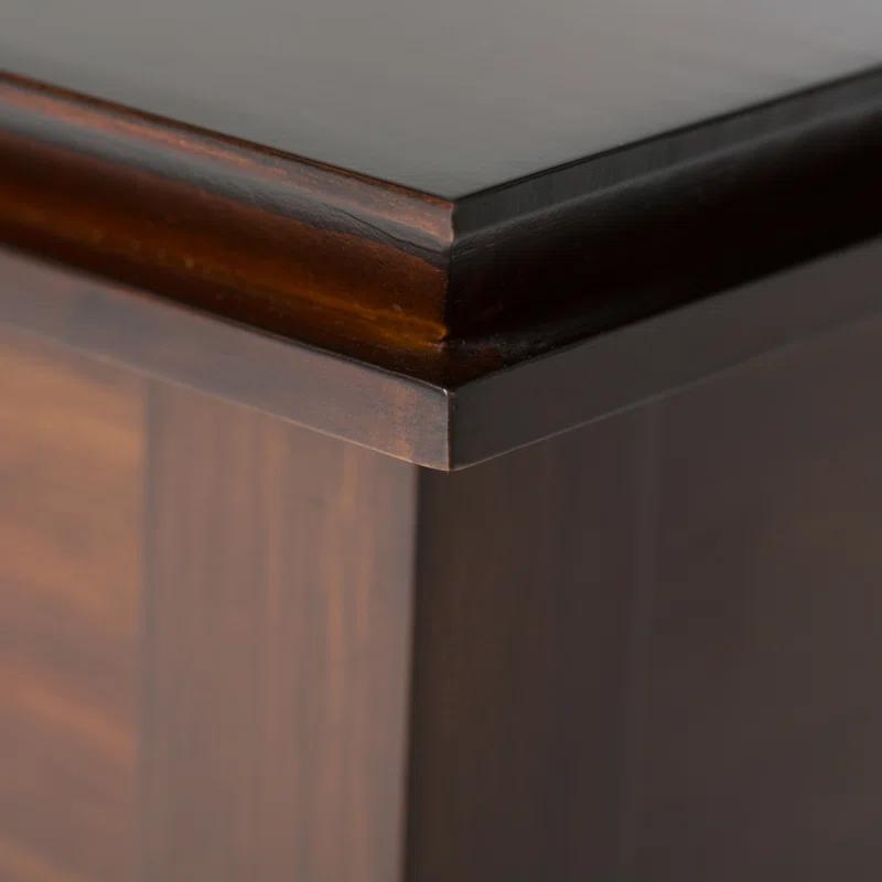 Lark Manor™ Solid Wood Transitional Narrow Side Table with Drawer