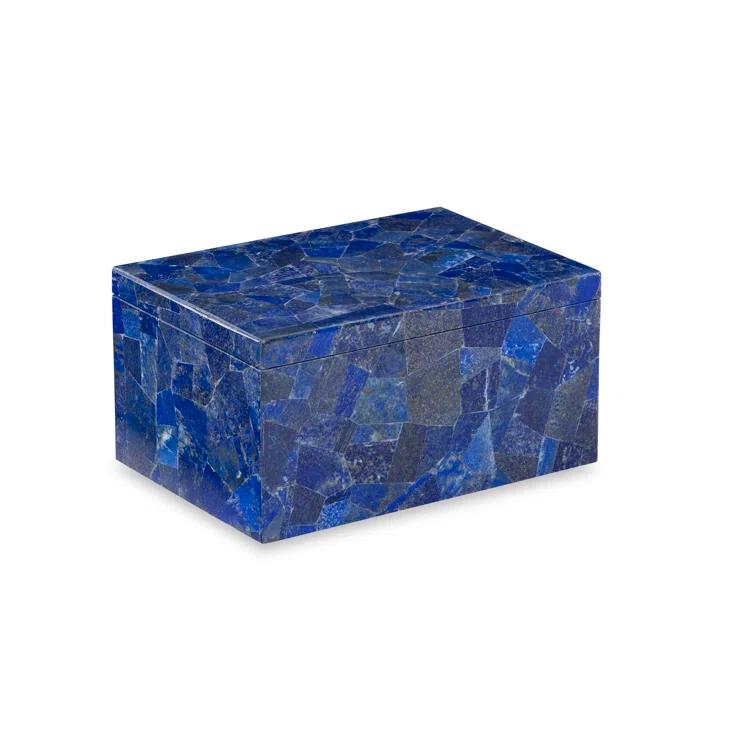 Maitland-Smith Handmade Lapis Lazuli Decorative Box