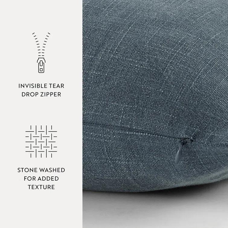 Becky Cameron Solid Cotton Throw Pillow