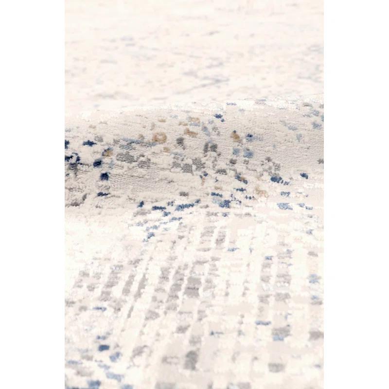 Pasargad Efes Geometric Beige/Blue Area Rug