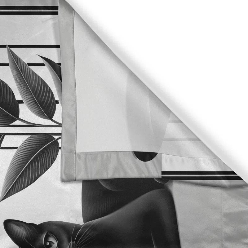 Ambesonne 55'' W Kitchen Curtain (Set of 2)
