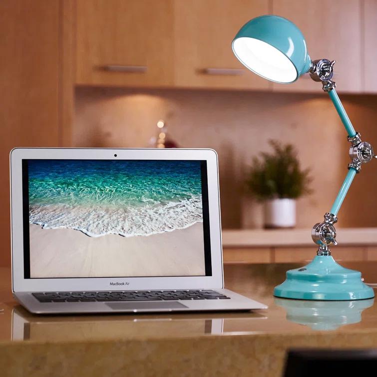 OttLite OttLite Revive LED Desk Lamp 3 Brightness Settings, Touch Controls, USB & 3 Adjustable Knobs