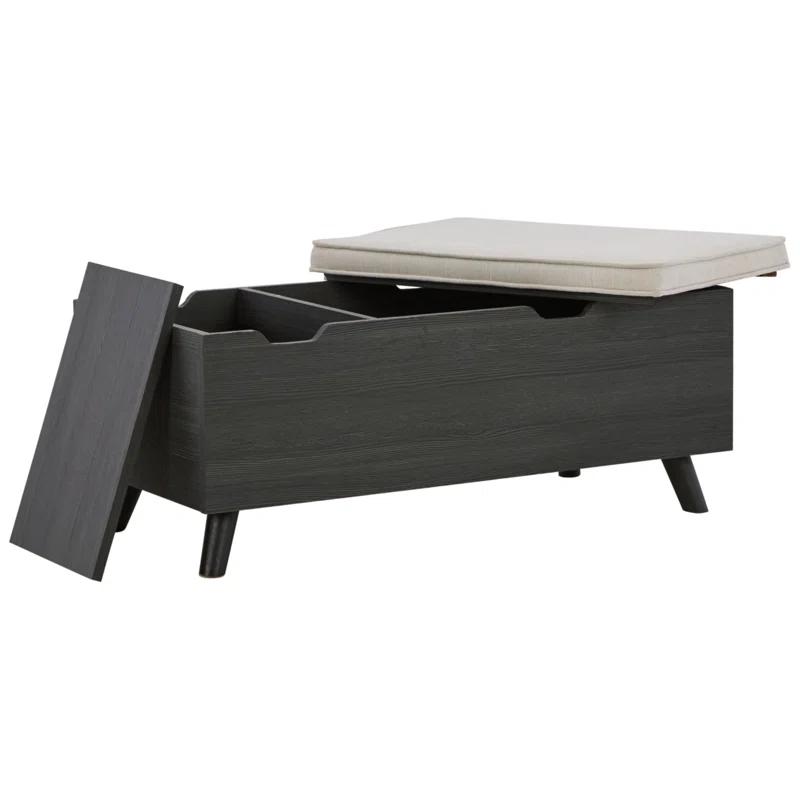 Loon Peak® Kadira Polyester Upholstered Storage Bench