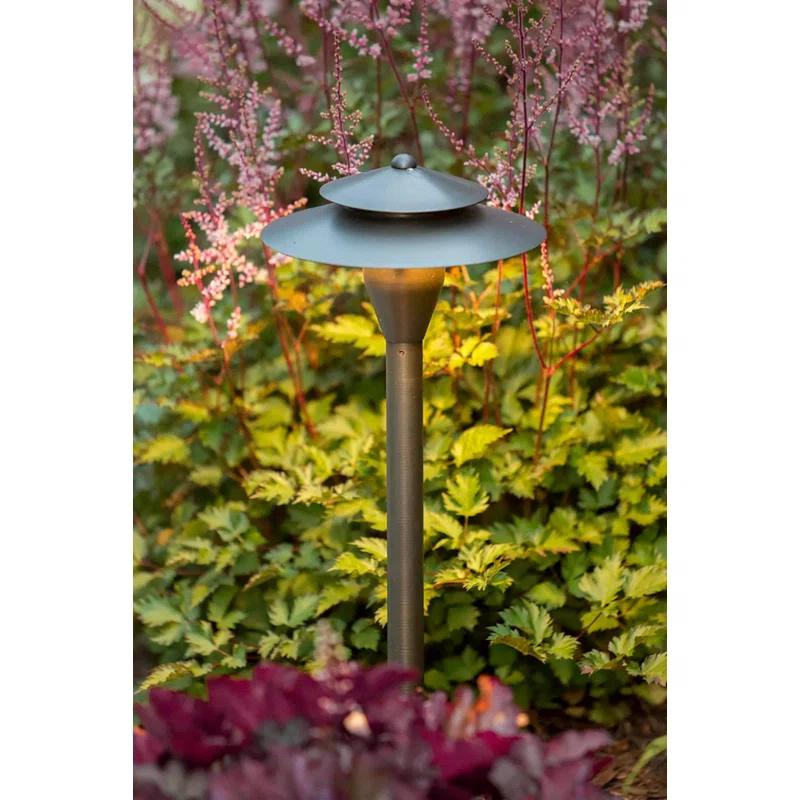 ABBA Lighting USA PLB04 LED Low Voltage Hardwired Brass Pathway Light