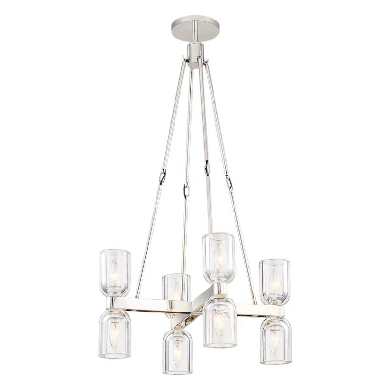 Alora Lighting Lucian 8 - Light Modern Linear Chandelier