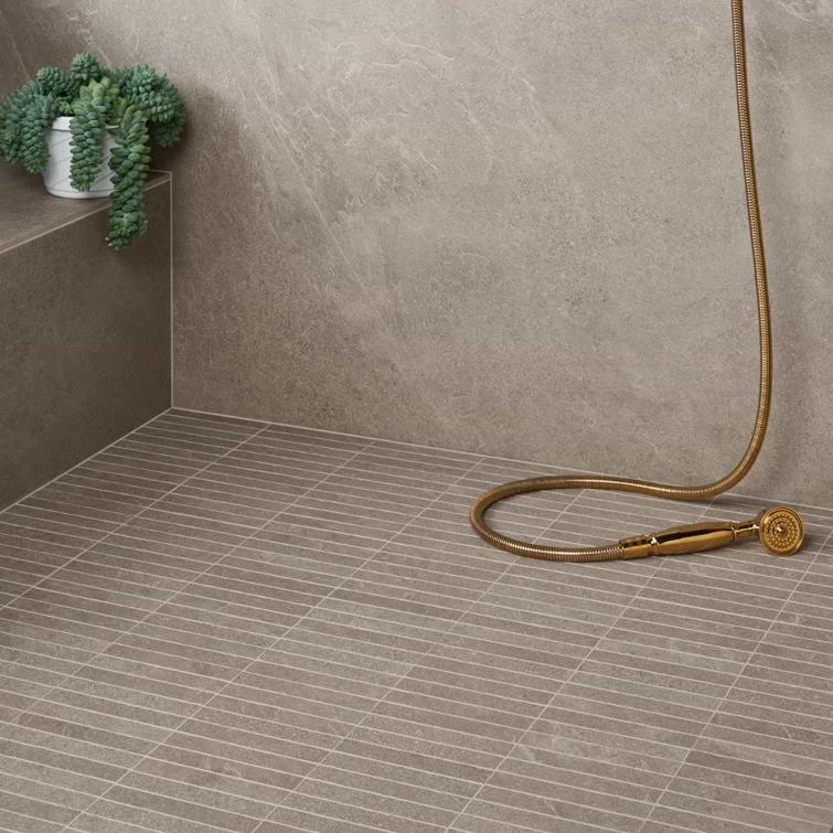 Bond Tile Monolith 11.81 In. X 11.81 In. Stacked Matte Porcelain Mosaic Floor And Wall Tile (5.76 Sq. Ft. / Case)