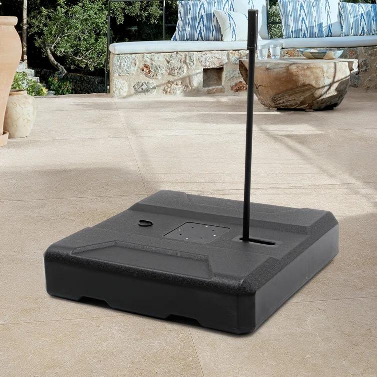 VredHom Plastic Free Standing Umbrella Base with Wheels