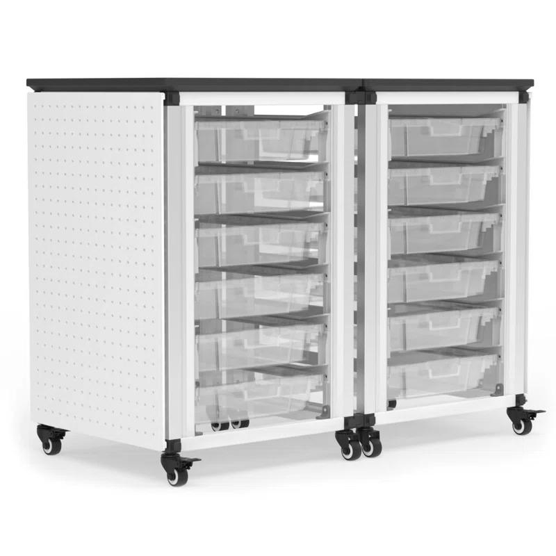 Luxor 6 Compartment Tote Tray Cart