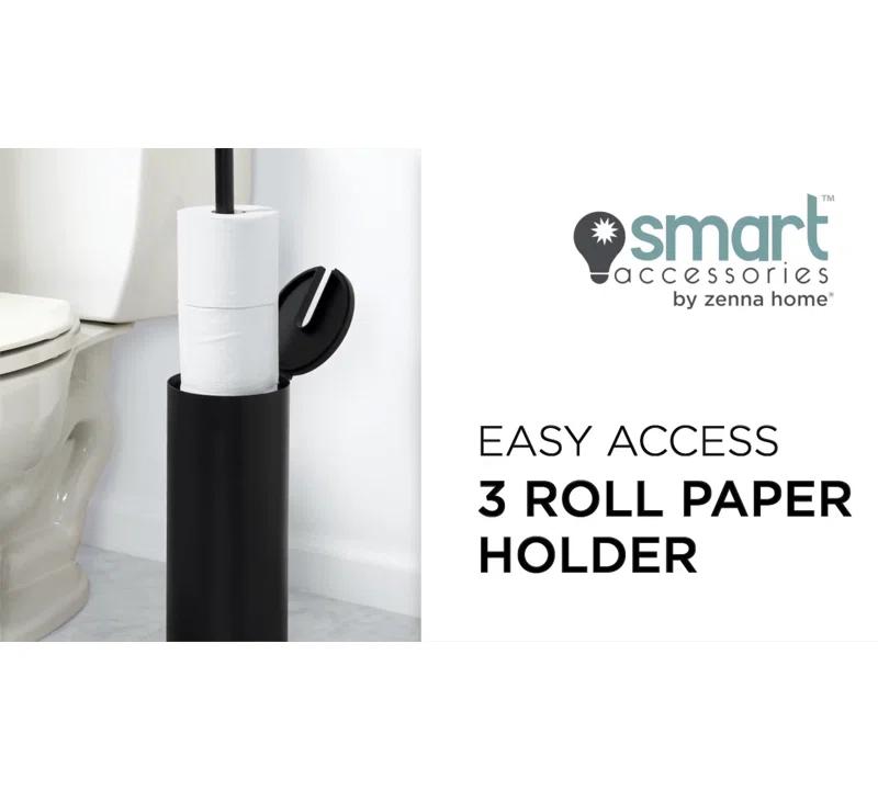 Zenna Home ETP1ALBKL Free Standing Toilet Paper Holder