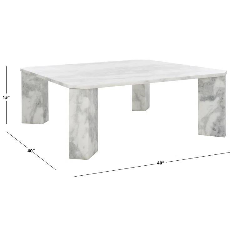 Ghislaine Genuine Marble Coffee Table