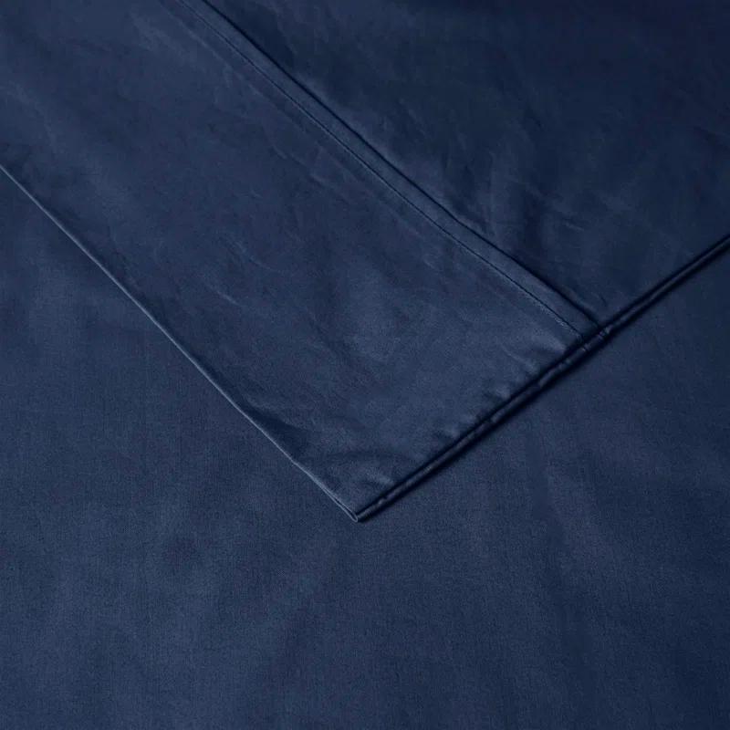 Madison Park Peached Percale 200 Thread Count Relaxed Cotton Percale Sheet Set
