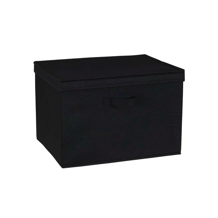 Household Essentials Household Essentials Wide Storage Box Fabric Bin (Set of 2)