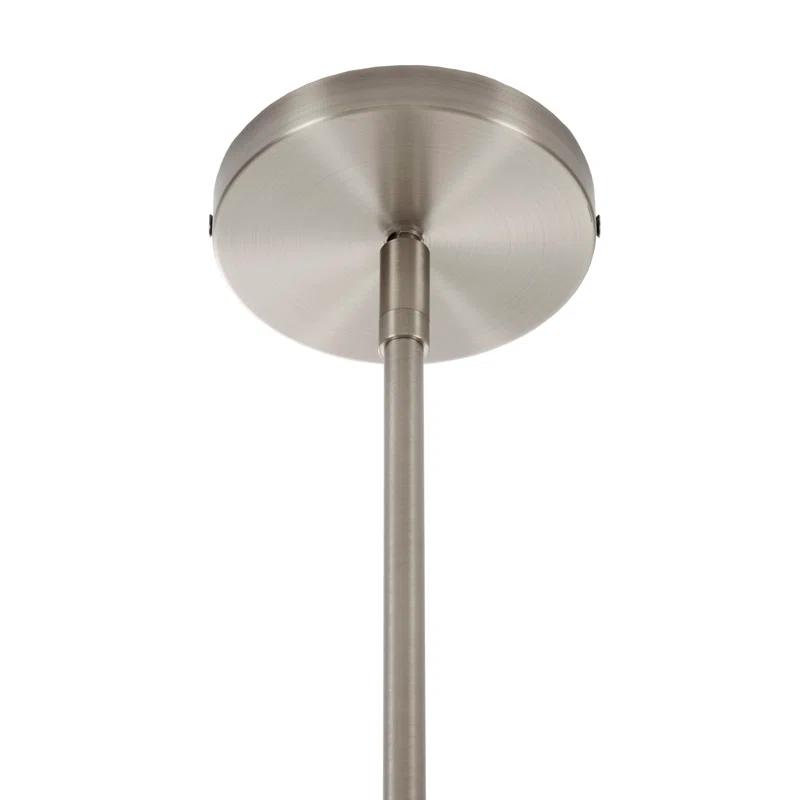 Hampton Hill Presidio 5-Light Dimmable Chandelier with Drum-shaped Fabric Shade & Adjustable Height