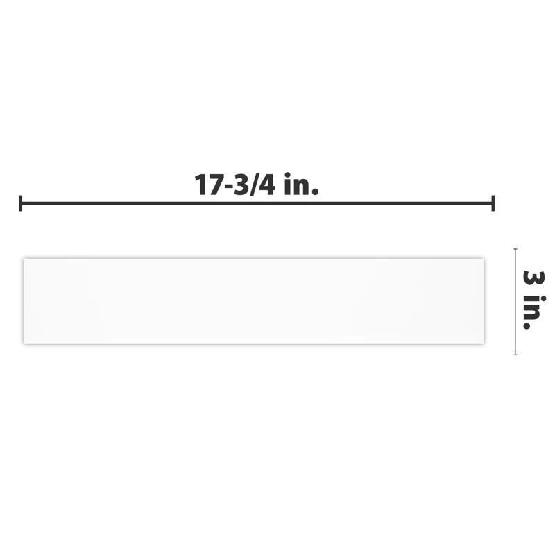 Merola Tile Battiscopa 3" x 18" Ceramic Bullnose Wall Tile Trim