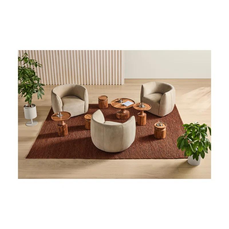 Blu Dot Turn Solid Wood Tray Top End Table