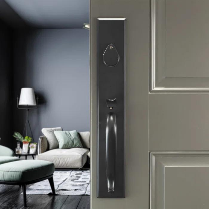 Bravura Hardware Handleset with Deadbolt and Door Rosette