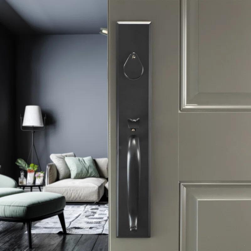 Bravura Hardware Handleset with Deadbolt and Door Rosette