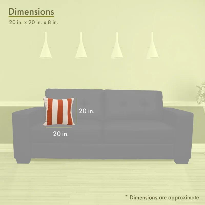 Majestic Home Goods Indoor/Outdoor Reversible Throw Pillow