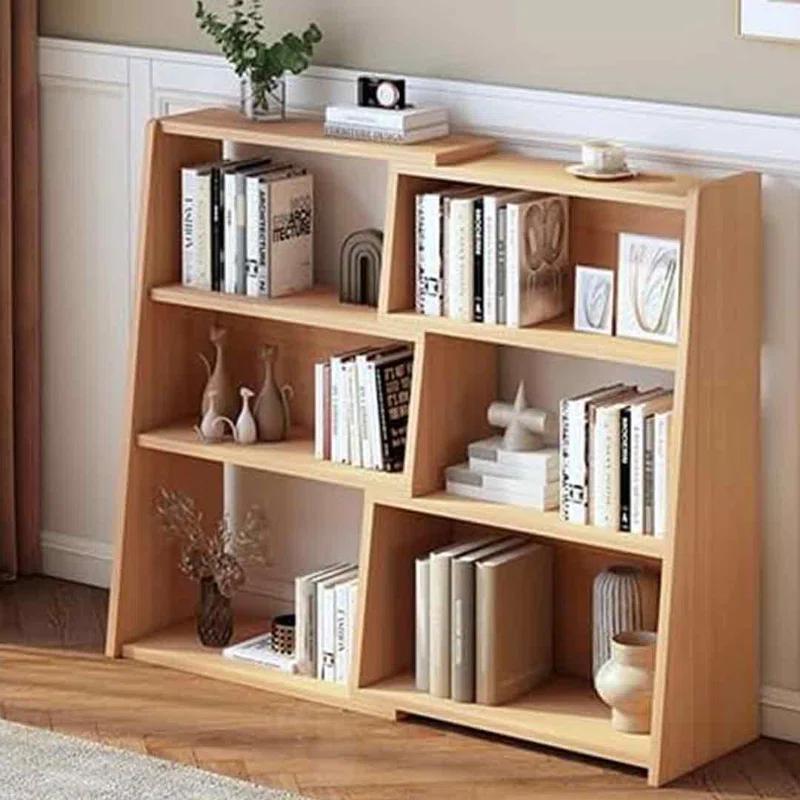 Latitude Run® Wooden Extendable Shelf Bookcase - 3-Tier Ladder Low Short Bookshelf For Small Space Or Corner