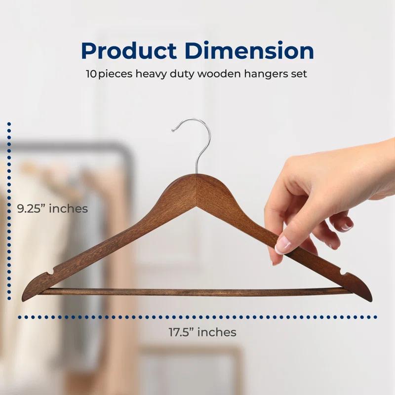 SereneLife Non-Slip Standard Hanger