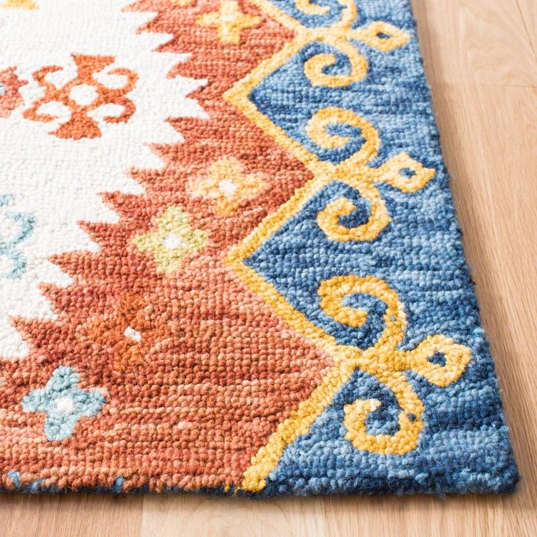Union Rustic Deyoung Hand Tufted 0.8 Wool, 0.1 Cotton, 0.1 Latex Southwestern Rug