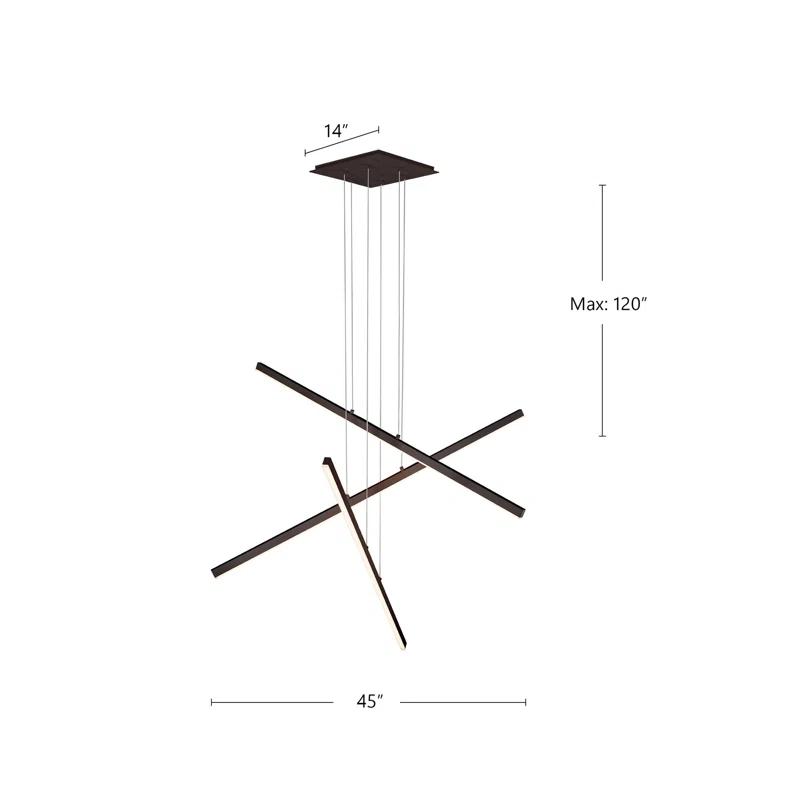 Kuzco Lighting Vega 3 - Light LED Kitchen Island Pendant