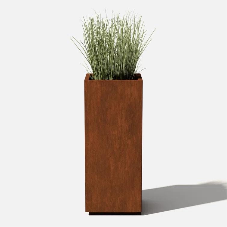 Corten Steel Series Pedestal Planter
