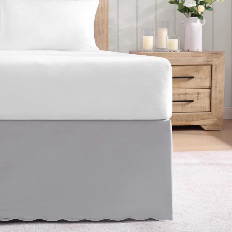 Stone Cottage Bedding Stone Cottage Solid Scalloped Cotton Bedskirt
