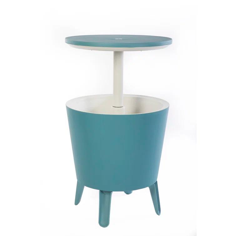 Keter 32 Qt. Cool Bar Cooler Outdoor Weather Resistant Patio Furniture 2 in 1 Pop Up Cocktail Side Table and Beverage Cooler Combo & Reviews | Wayfair