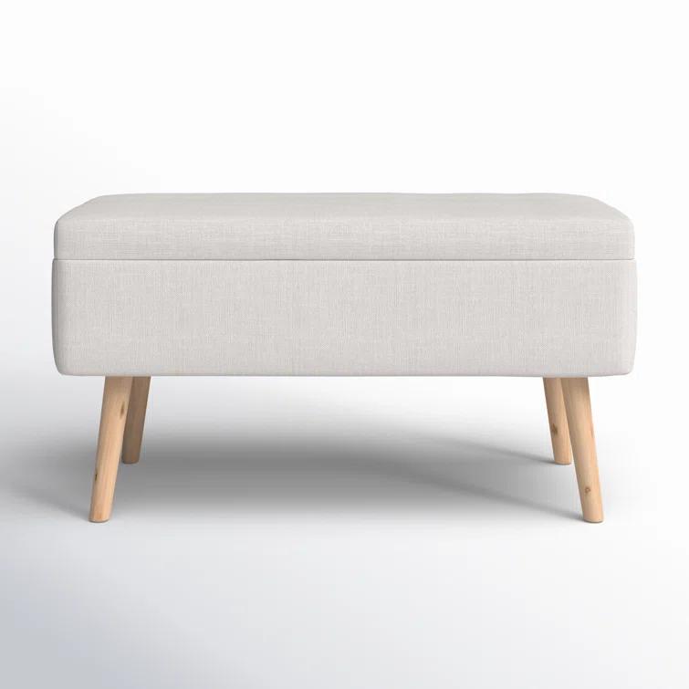 Mercury Row® Beyers Fabric Upholstered Storage Bench