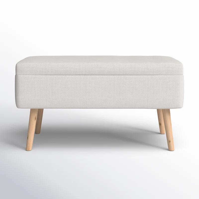 Mercury Row® Beyers Fabric Upholstered Storage Bench