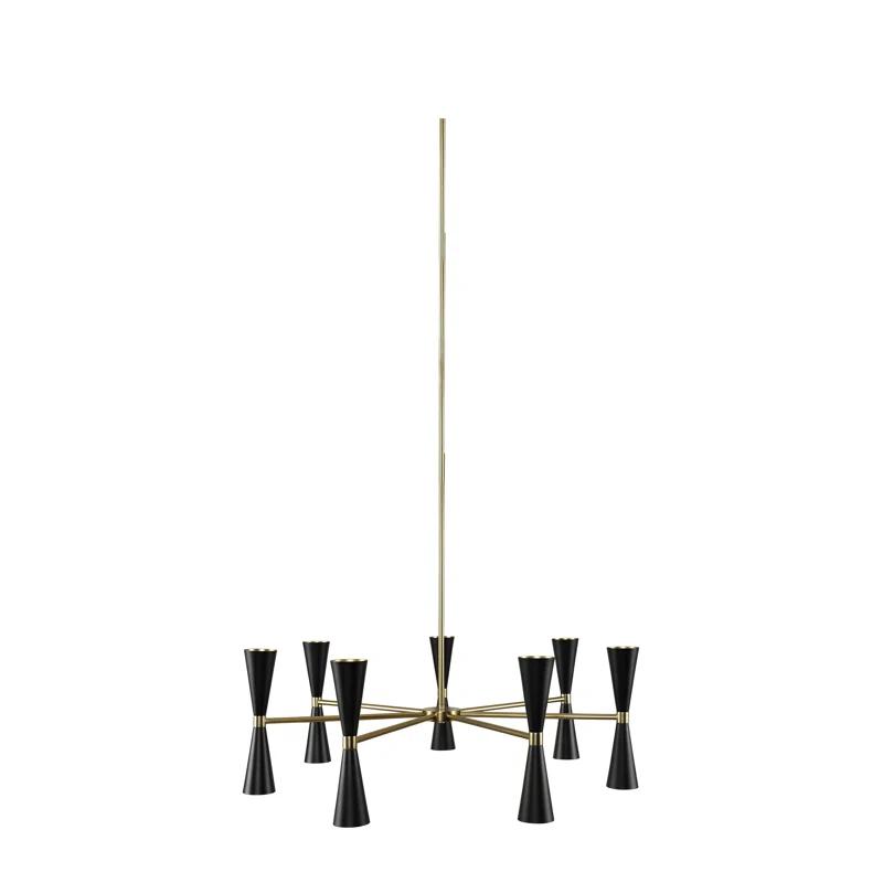 Milo 14 - Light Iron Dimmable Sputnik Sphere Chandelier