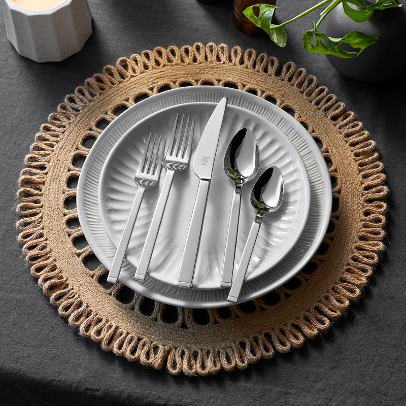 ZWILLING J.A. Henckels ZWILLING Squared 45-Piece 18/10 Stainless Steel Flatware Set