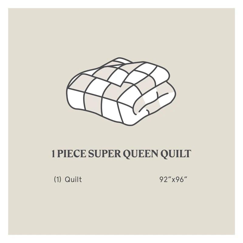 HiEnd Accents Stella Faux Silk Velvet Classic Chic Modern Rustic Romantic Western 1 Piece Quilt