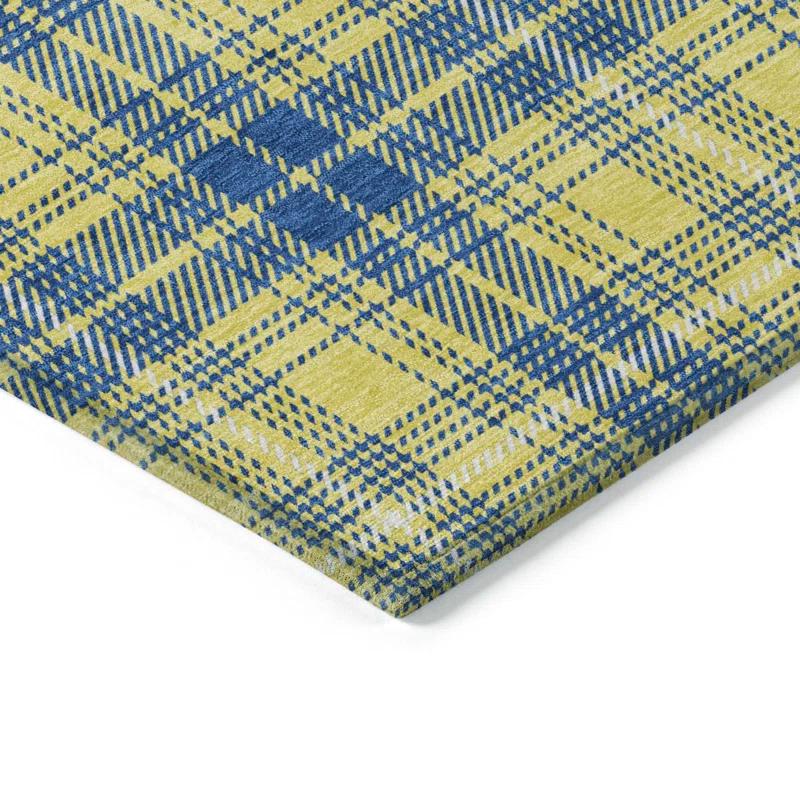 Machine Washable Indoor/Outdoor Chayden ACN993 Yellow Rug