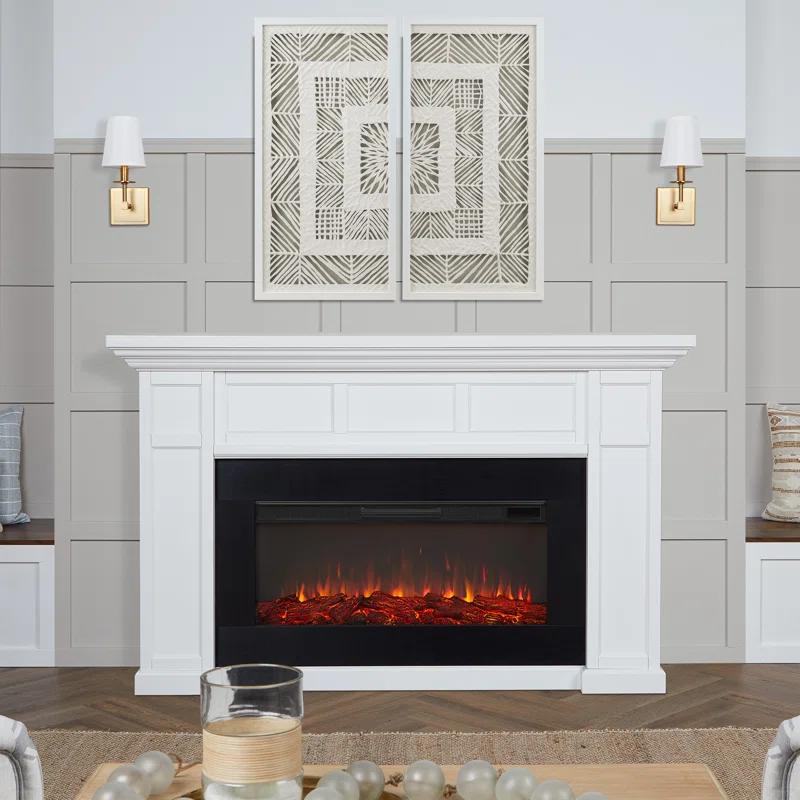 Alcott 75" Landscape Electric Fireplace by Real Flame