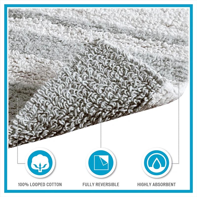 Cotton Reversible Bath Rug