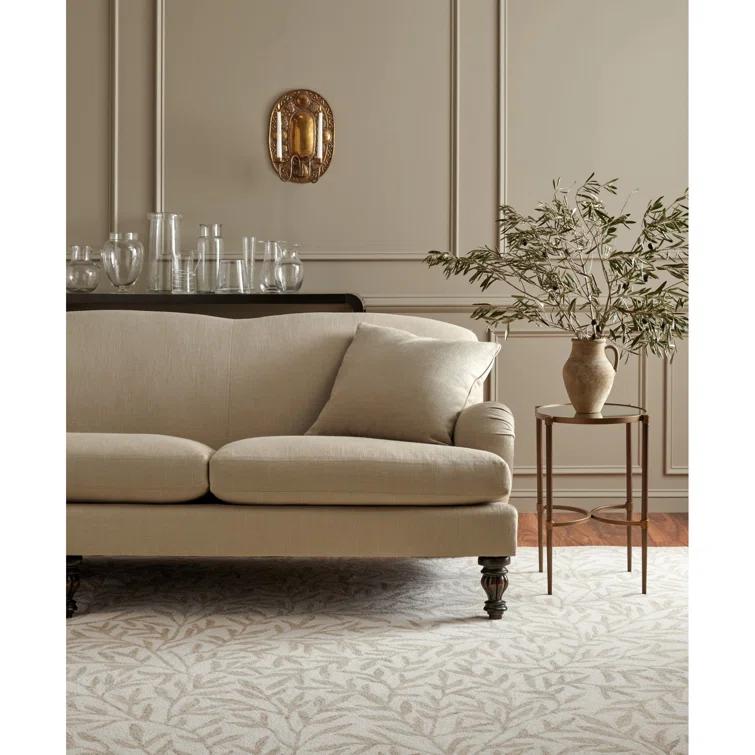 Martha Stewart Rugs Martha Stewart Hand Tufted Wool/Cotton Floral Rug in Ivory/Beige