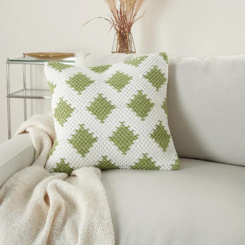 Geometric Cotton Throw Pillow