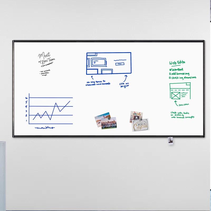 U Brands Wall Steel Magnetic Whiteboard