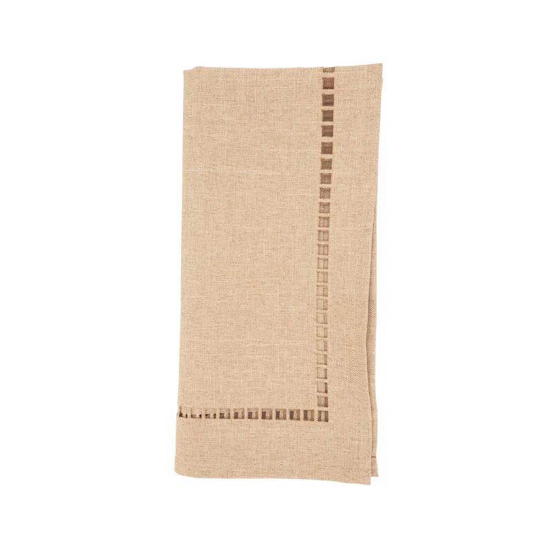 Saro Laser-Cut Hemstitch Napkin (Set of 4)