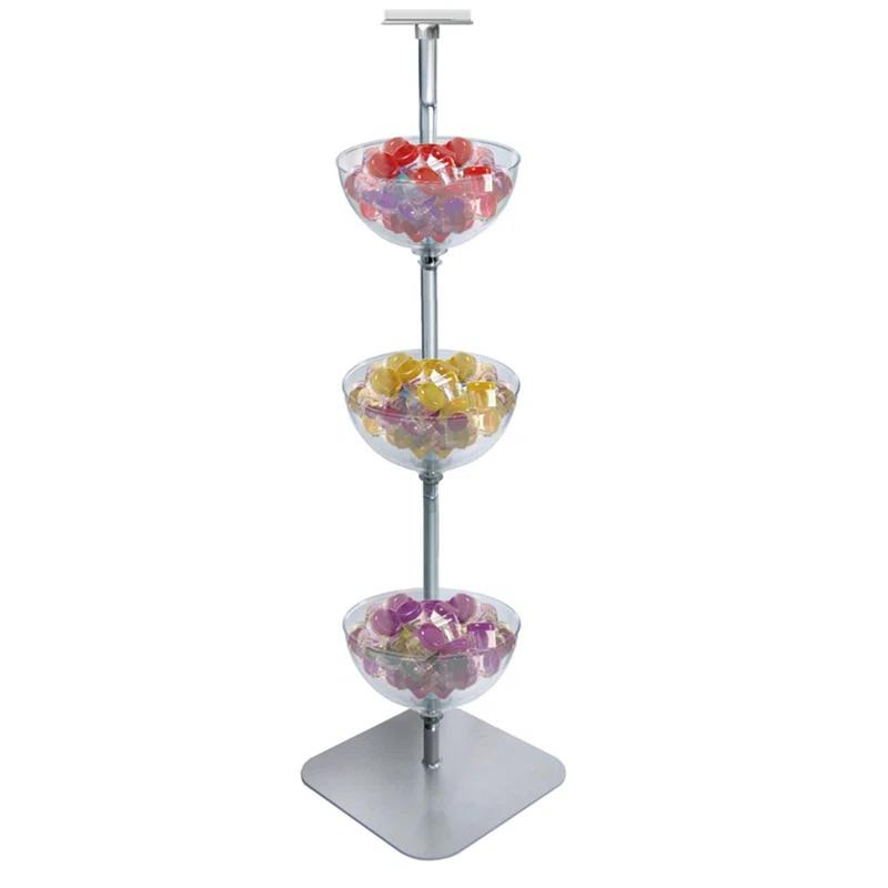 Azar Displays Three-Tiered 14" Bowl Floor Display