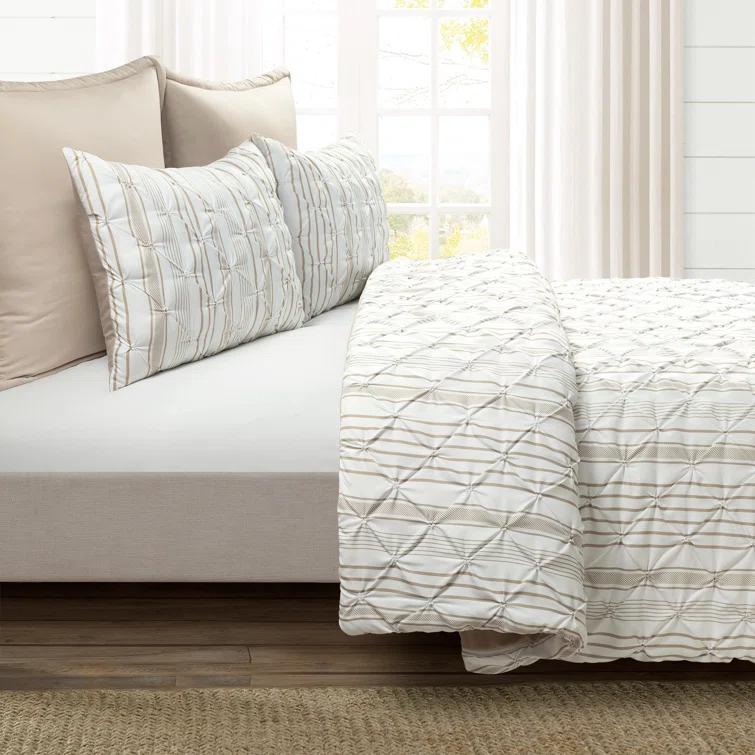 Lush Decor Ravello Pintuck 5 Piece Comforter Set